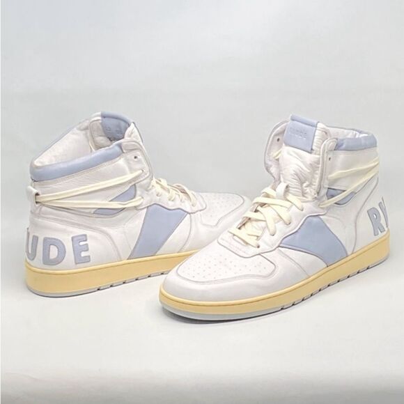 Rhude Rhecess Worn Out Effect High Top Sneakers size 13 - Picture 1 of 14